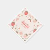 Strawberry Berry Sweet Baby Dusche Serviette (Ecke)