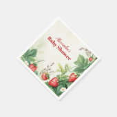 Strawberry Berry Sweet Baby Dusche Serviette (Ecke)