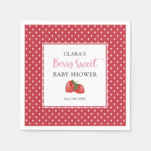 Strawberry Berry Sweet Baby Dusche Serviette