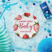 Strawberry Berry Sweet Baby Dusche unterwegs Pappteller (Party)