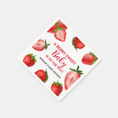 Strawberry Berry Sweet Baby Dusche unterwegs Serviette (Ecke)