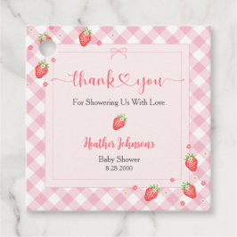Strawberry Berry Sweet Baby Girl Baby Dusche Geschenkanhänger