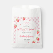 Strawberry Berry Sweet Baby Girl Baby Dusche Geschenktütchen (Vorderseite)