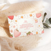 Strawberry Berry Sweet Baby Showbücher für Baby Begleitkarte