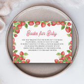 Strawberry Berry Sweet Baby Showbücher für Baby Begleitkarte