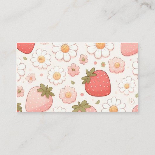 Strawberry Berry Sweet Baby Showbücher für Baby Begleitkarte (Rückseite)