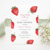 Strawberry Berry Sweet Baby Shower Einladung