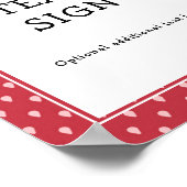 Strawberry Berry Sweet | Benutzerdefinierter Text Poster (Ecke)