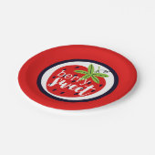 Strawberry Berry Sweet Birthday Baby Girl Kids' Pappteller (Schrägansicht)