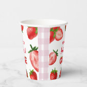 Strawberry Berry Sweet Birthday| Berry First Pappbecher (Rechts)