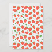 Strawberry Berry Sweet Birthday Einladung (Rückseite)