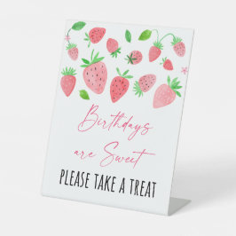Strawberry Berry Sweet Birthday Leckerei Sockelschild