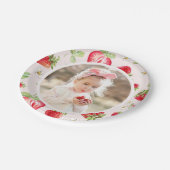 Strawberry Berry Sweet Birthday Pappteller (Schrägansicht)