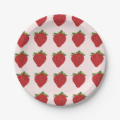 Strawberry Berry Sweet Birthday Party Strawberries Pappteller (Vorderseite)