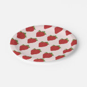 Strawberry Berry Sweet Birthday Party Strawberries Pappteller (Schrägansicht)