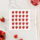 Strawberry Berry Sweet Birthday Party Strawberries Serviette (Beispiel)