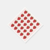 Strawberry Berry Sweet Birthday Party Strawberries Serviette (Ecke)