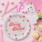 Strawberry Berry Sweet Birthday Summer Pappteller (Party)