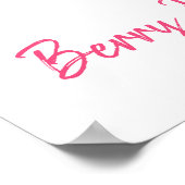 Strawberry Berry Sweet Birthday Willkommen Poster (Ecke)