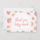 Strawberry Berry Sweet Boho Dankeschön-Karte Dankeskarte (Vorderseite)