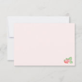 Strawberry Berry Sweet Boho Dankeschön-Karte Dankeskarte (Rückseite)