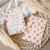 Strawberry Berry Sweet Boho Kinderdusche Einladung