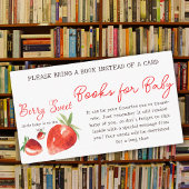 Strawberry Berry Sweet Books for Baby Showgame Begleitkarte
