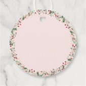 Strawberry Berry Sweet Bow Baby Dusche Vielen Dank Geschenkanhänger (Rückseite)