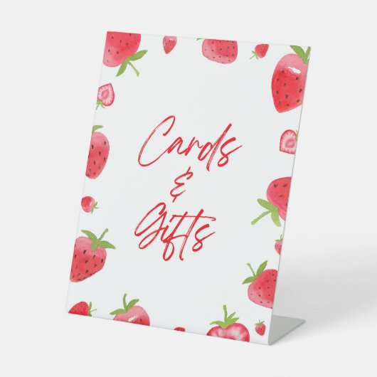 Strawberry Berry Sweet Cards & Gifts Sockelschild (Vorderseite)