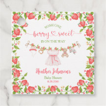 Strawberry Berry Sweet Clothesline Baby Dusche