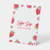 Strawberry Berry Sweet Custom Party Sockelschild (Vorderseite)