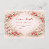 Strawberry Berry Sweet Diapper Raffle Begleitkarte (Vorderseite)