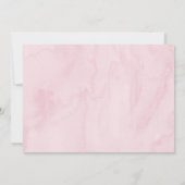 Strawberry Berry Sweet Floral Erster Geburtstag Einladung (Rückseite)