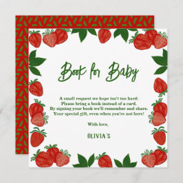 Strawberry Berry Sweet Fruit Fresh Gift Baby Einladung