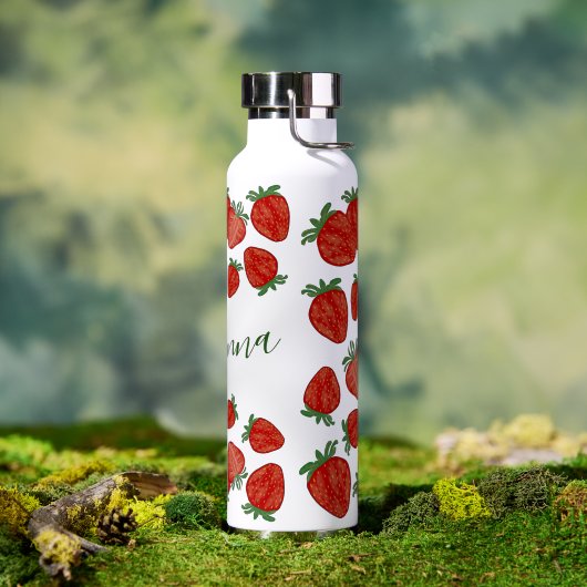 Strawberry Berry Sweet Fruit Fresh Trinkflasche (Außenbereich)