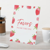 Strawberry Berry Sweet Gastgeschenke Sockelschild (In SItu)