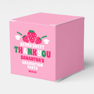 Strawberry Berry Sweet Graduation Party Danke Geschenkschachtel