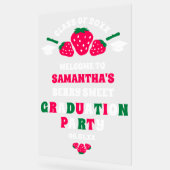Strawberry Berry Sweet Graduation Party Willkommen Acrylschild (Winkel)