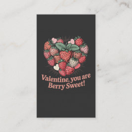Strawberry Berry Sweet Kids Valentines Day Begleitkarte