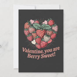 Strawberry Berry Sweet Kids Valentines Day Feiertagskarte