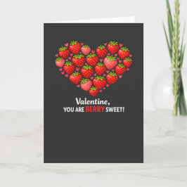 Strawberry Berry Sweet Kids Valentines Day Karte