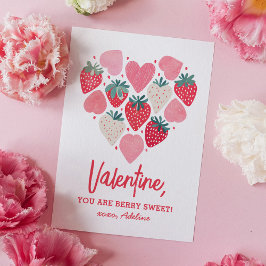 Strawberry Berry Sweet Kids Valentinstag Mitteilungskarte