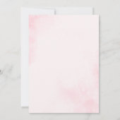 Strawberry Berry Sweet Niedlich Pink Bow Baby Dusc Einladung (Rückseite)