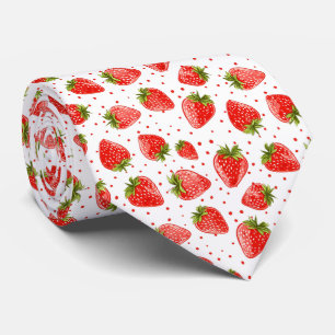 Strawberry Berry Sweet Pattern Krawatte