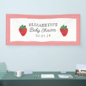 Strawberry Berry Sweet Picnic Baby Dusche Banner (Messe)