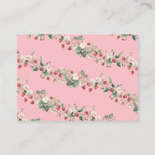 Strawberry Berry Sweet Pink Books for Baby Begleitkarte (Rückseite)