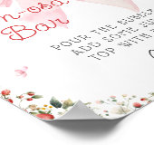 Strawberry Berry Sweet Pink Bow Mama-osa Bar Poster (Ecke)
