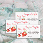 Strawberry Berry Sweet Red Baby Dusche Windelspiel Begleitkarte