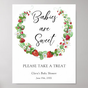 Strawberry Berry Sweet Säuglinge sind süß Poster