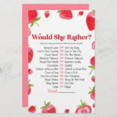 Strawberry Berry wollte eher Baby Showspiel Briefpapier (Vorne/Hinten)